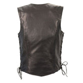 Lightweight Side Lace Four Snap Vest